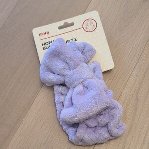 Lavender Plush Bow Headband for Kids